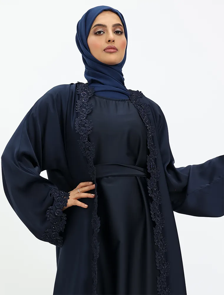 Navy 2 Piece Amara Abaya